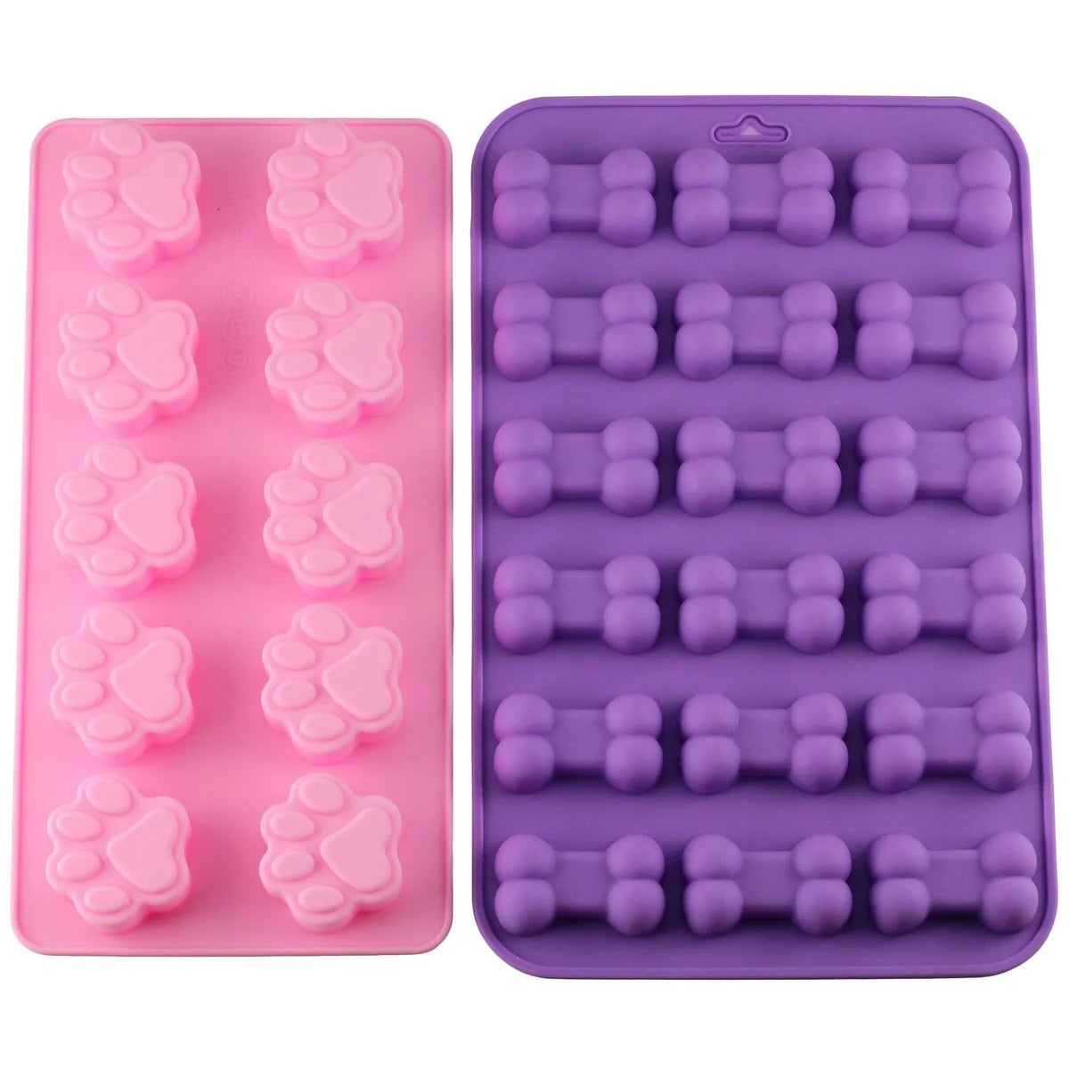 Puppy Dog Paw and Bone Ice Trays Treat Molds