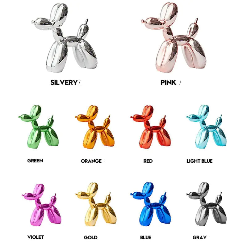 Resin Balloon Dog Statue Figurines